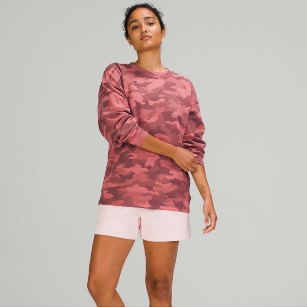 Lululemon camo crewneck sweatshirt
